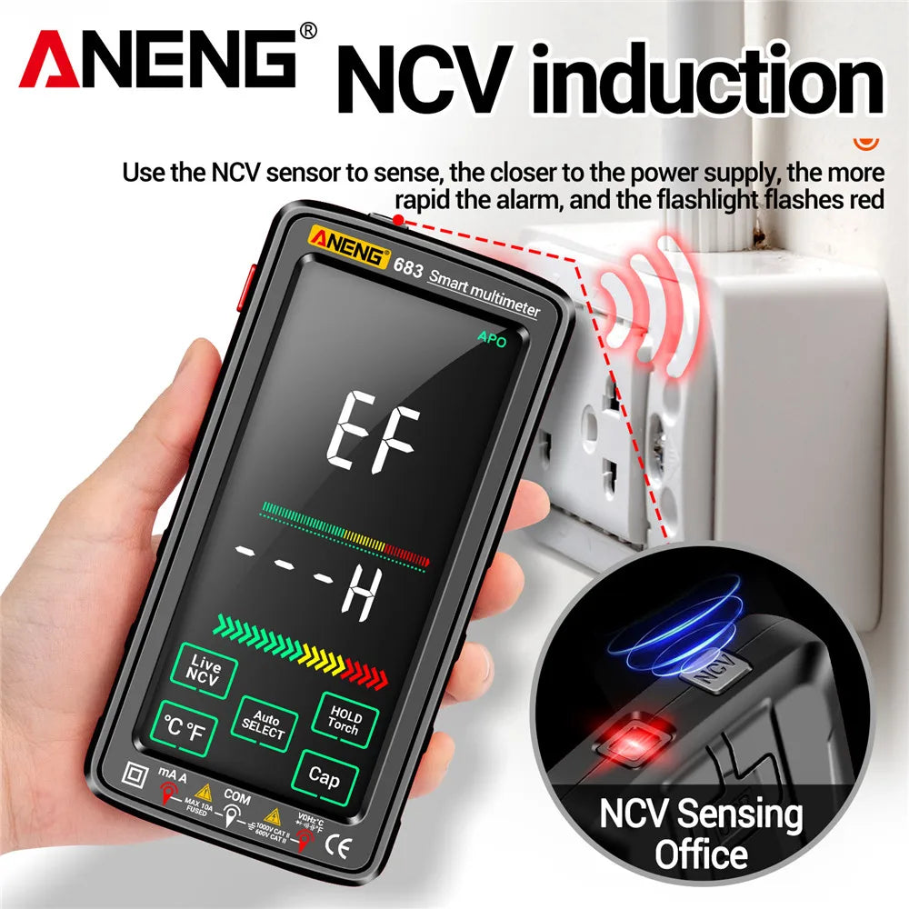 Skanto | 683 Smart Multimeter - High-End Touch, 6000 Counts, Oppladbar
