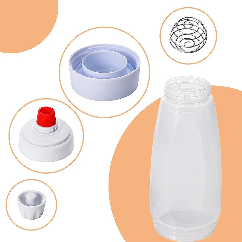 Skanto | Pancake-deig-dispenser-mikser med BlenderBall-tråddrikk - klemflaske pancake-shaker-dispenser JT194 fra LMETJMA
