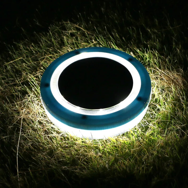 Skanto | AquaGlow Solar Pool Light | Flytende & Vanntett | Blå LED | 11,6×2,5 cm