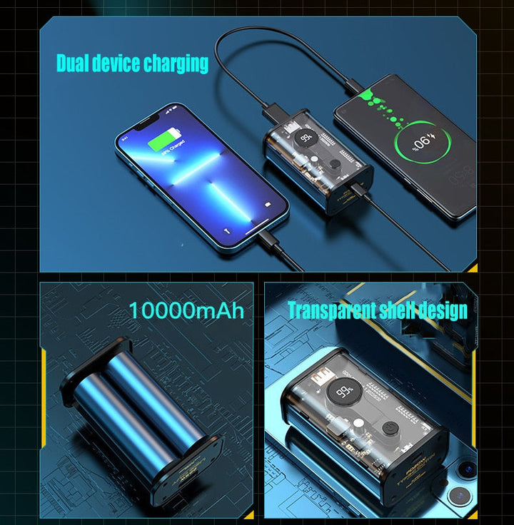 Skanto | Digital Display Transparent Power Bank