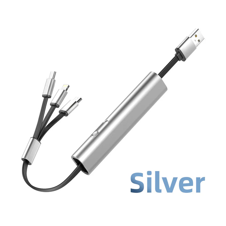 Skanto | 3i1 Metall Anti-Ripe Rask USB Smart Lading Kabel