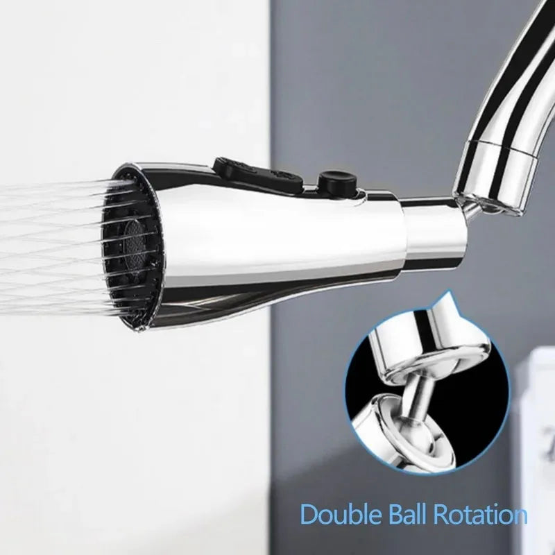 HydroFlex360 – Multifunksjonelt 360°/720° Rotérbart Kjøkkenkranfest med 3 Spraytyper | Skanto