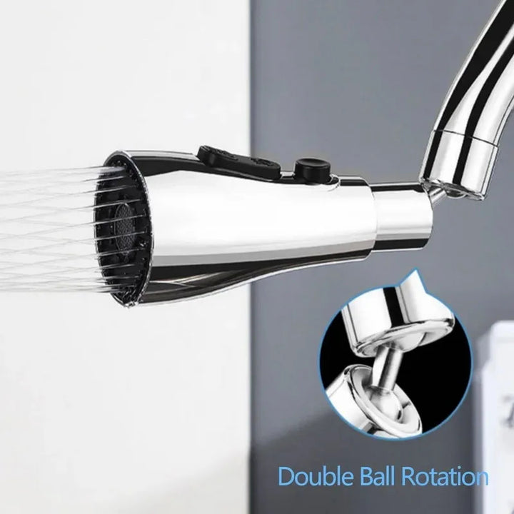 HydroFlex360 – Multifunksjonelt 360°/720° Rotérbart Kjøkkenkranfest med 3 Spraytyper | Skanto
