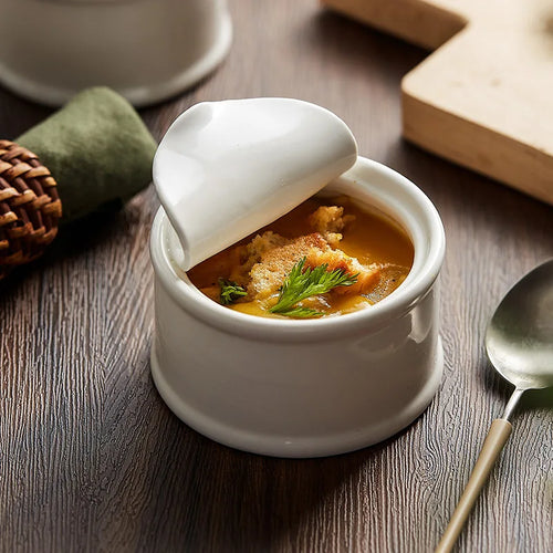 Skanto | Moderne fransk løksuppebolle – Premium keramisk suppe- og grytebolle