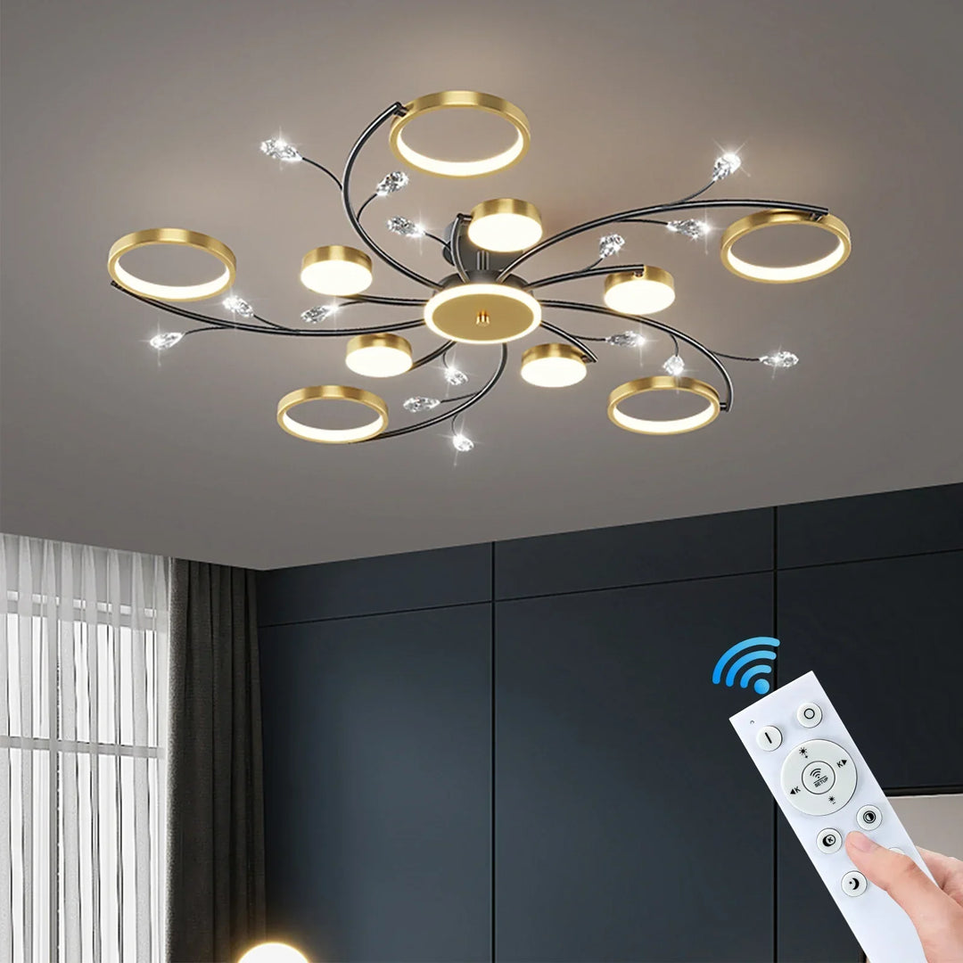 Skanto | GlowDrape Dimbar Pendellampe | Moderne Design | LED-lampe med Variabel Lysstyrke | Perfekt for Stue & Spisestue