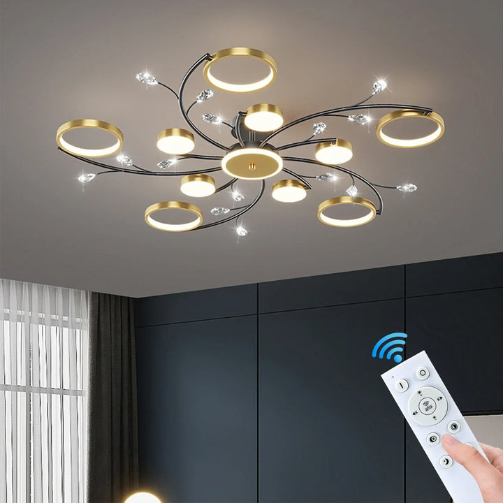 Skanto | GlowDrape Dimbar Pendellampe | Moderne Design | LED-lampe med Variabel Lysstyrke | Perfekt for Stue & Spisestue