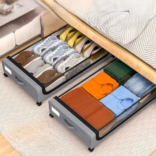 Underbed Oppbevaring StaSkantoebar Med Hjul Boks Organizer | Skanto