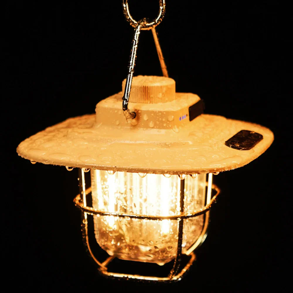 Skanto | Retro Oppladbar LED Campinglanterne - NostalgiaGlow