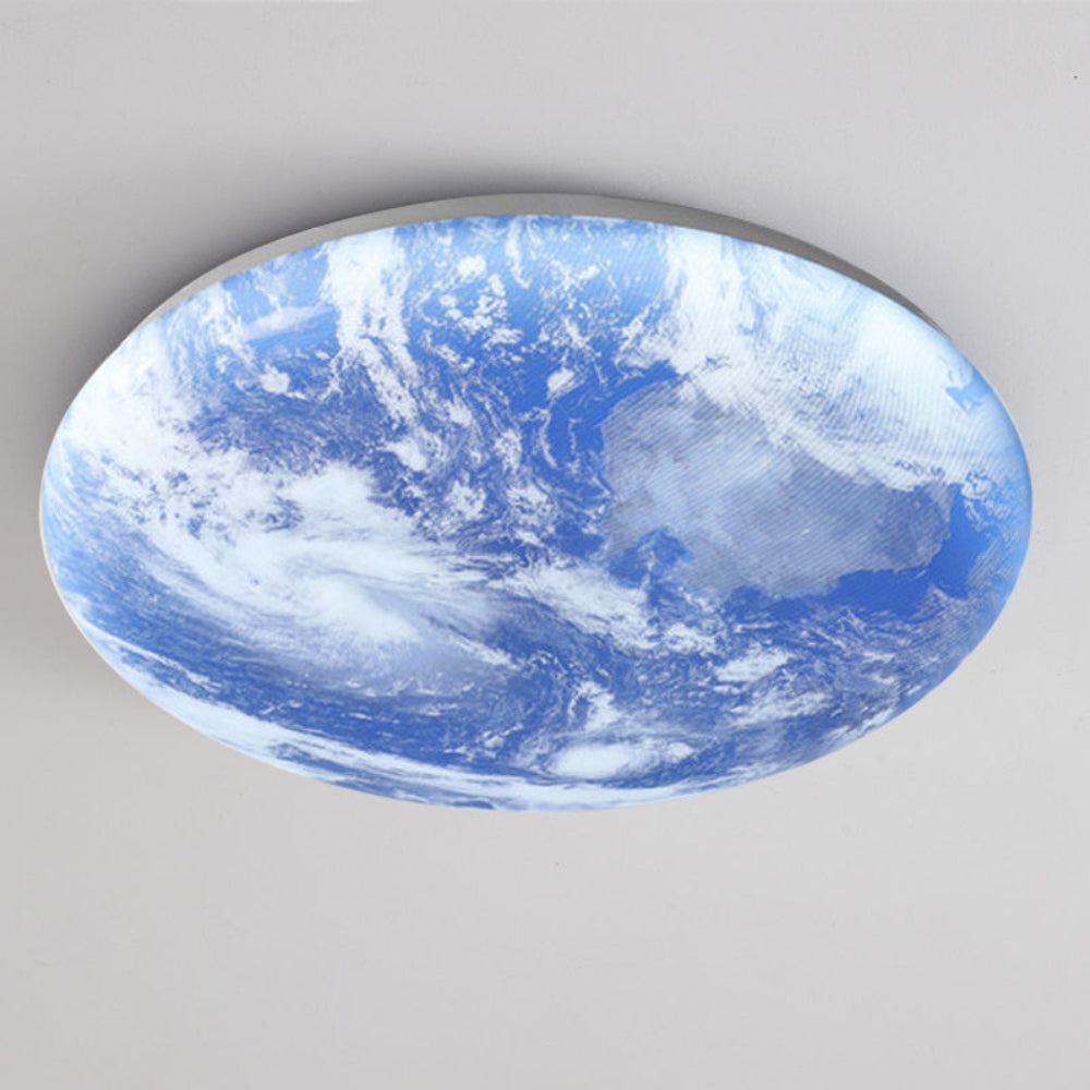 Skanto | Moderne måne-inspirert LED taklampe – myk ambient flush mount