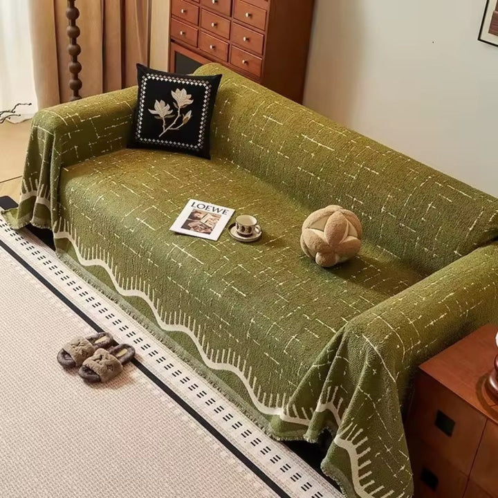 Skanto | Serene Horizon Lines Sofa Cover