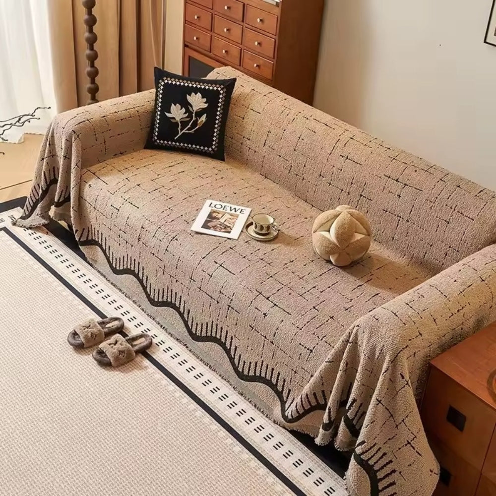 Skanto | Serene Horizon Lines Sofa Cover