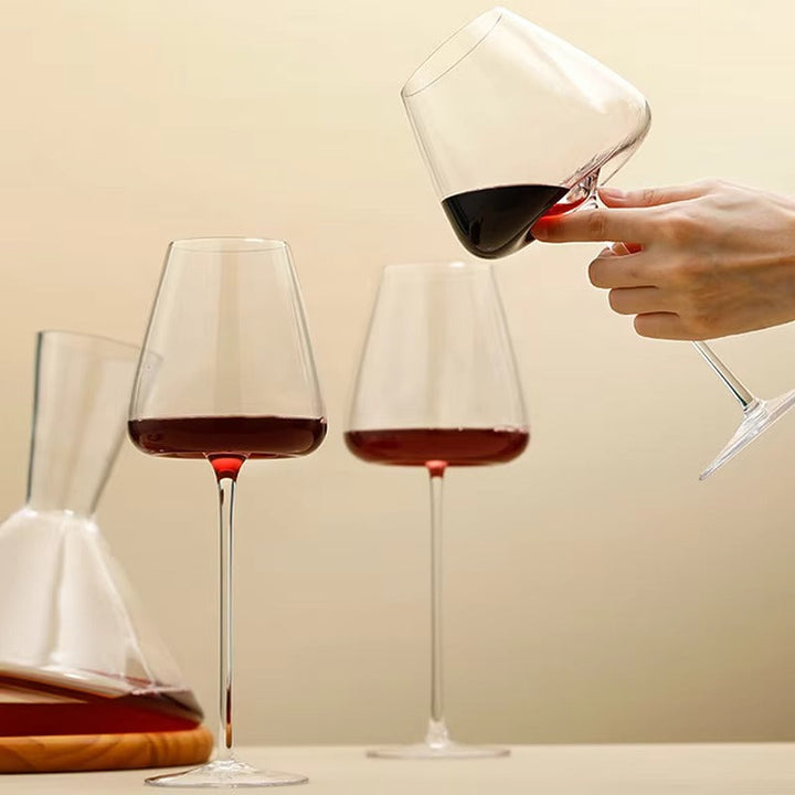 Sett med 2, 4 og 6 Håndlagde Krystallvins- og Champagneglass - 4 Størrelser | Skanto