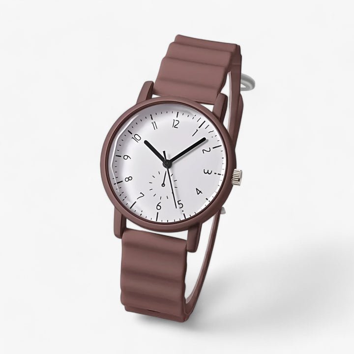 Skanto | Mina Jelly Watch – Fargerik Kvarts Klokke med Elegant Silikon Bølgesnor