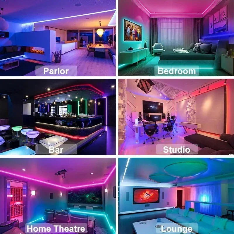 Skanto | USB RGB LED Strip Lyskilder med Appkontroll for Rom & TV Bakgrunnsbelysning Dekor