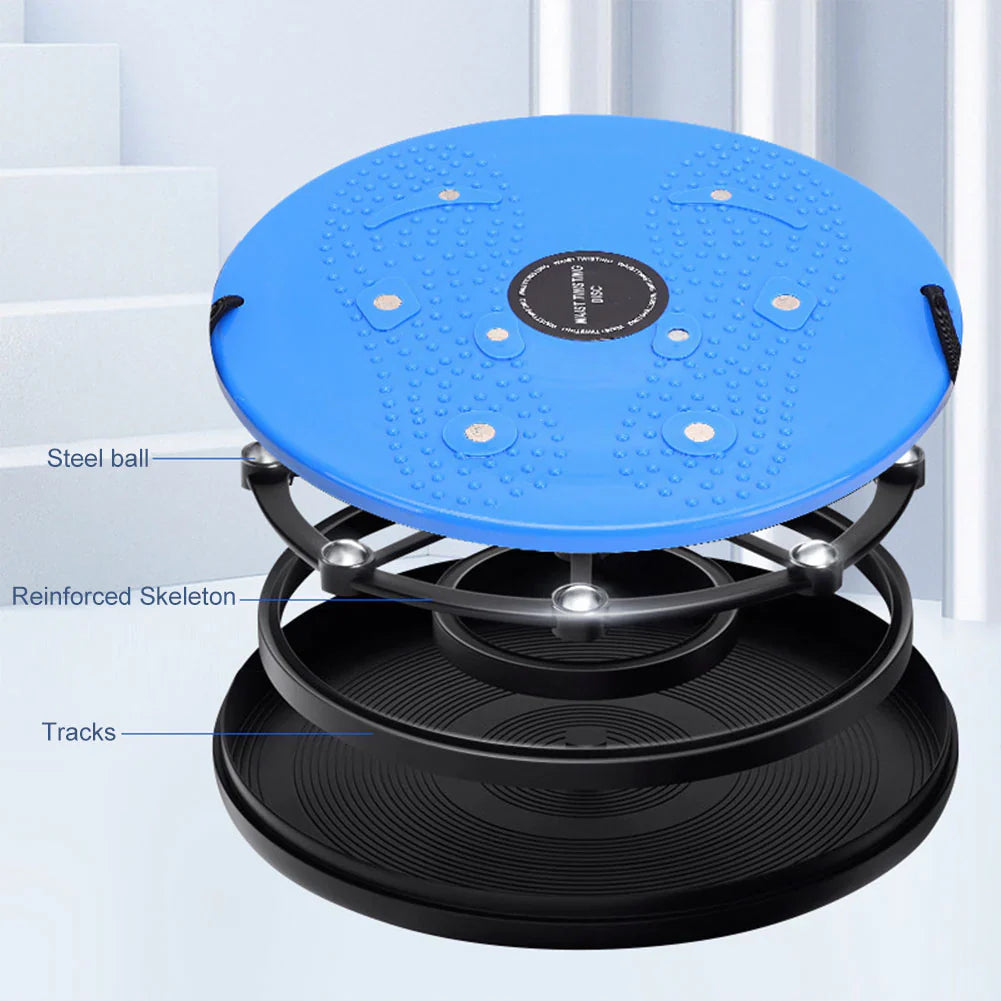 Skanto | Waist Whisper Twisting Disc Pro | Magnetisk Massasje Balansebrett for Kjerne Styrke & Midje Trening Hjemme