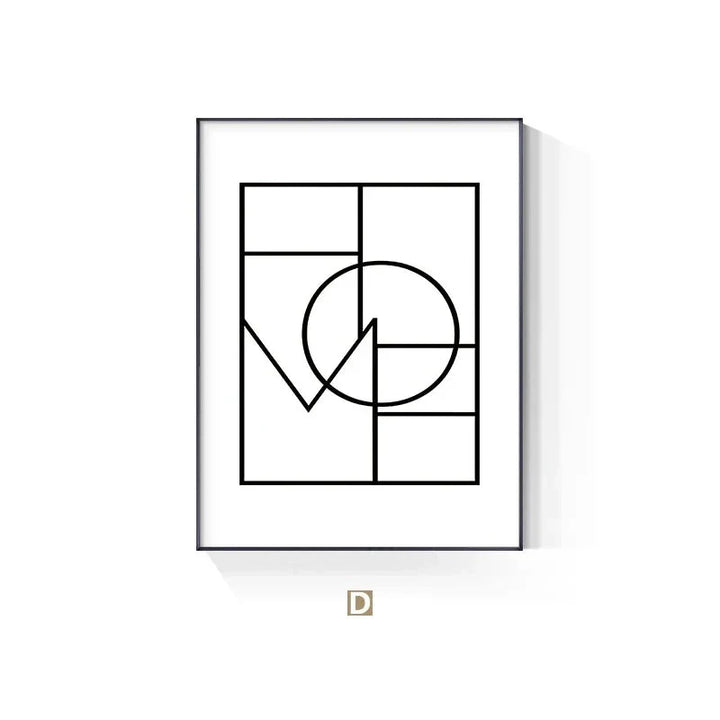 Minimalistisk abstrakt floral veggkunst Fine-Art lerretsutskrifter inspirerende sitat plakat galleri veggbilder for stue soverom kunstdekor | Skanto