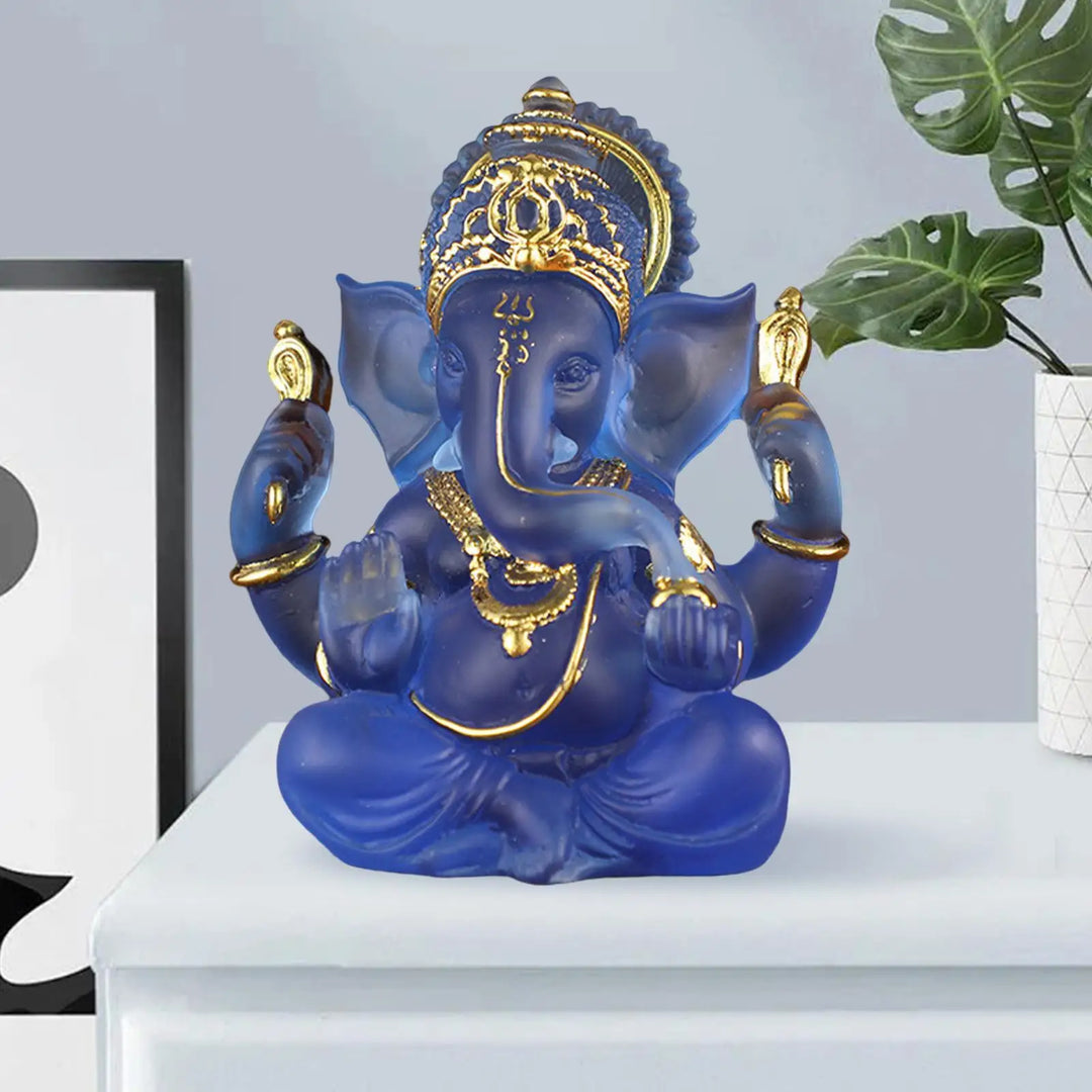 Skanto | Sjeldent fargede semi-gjennomsiktige Ganesh-statuer for lykke i hjemmet ditt