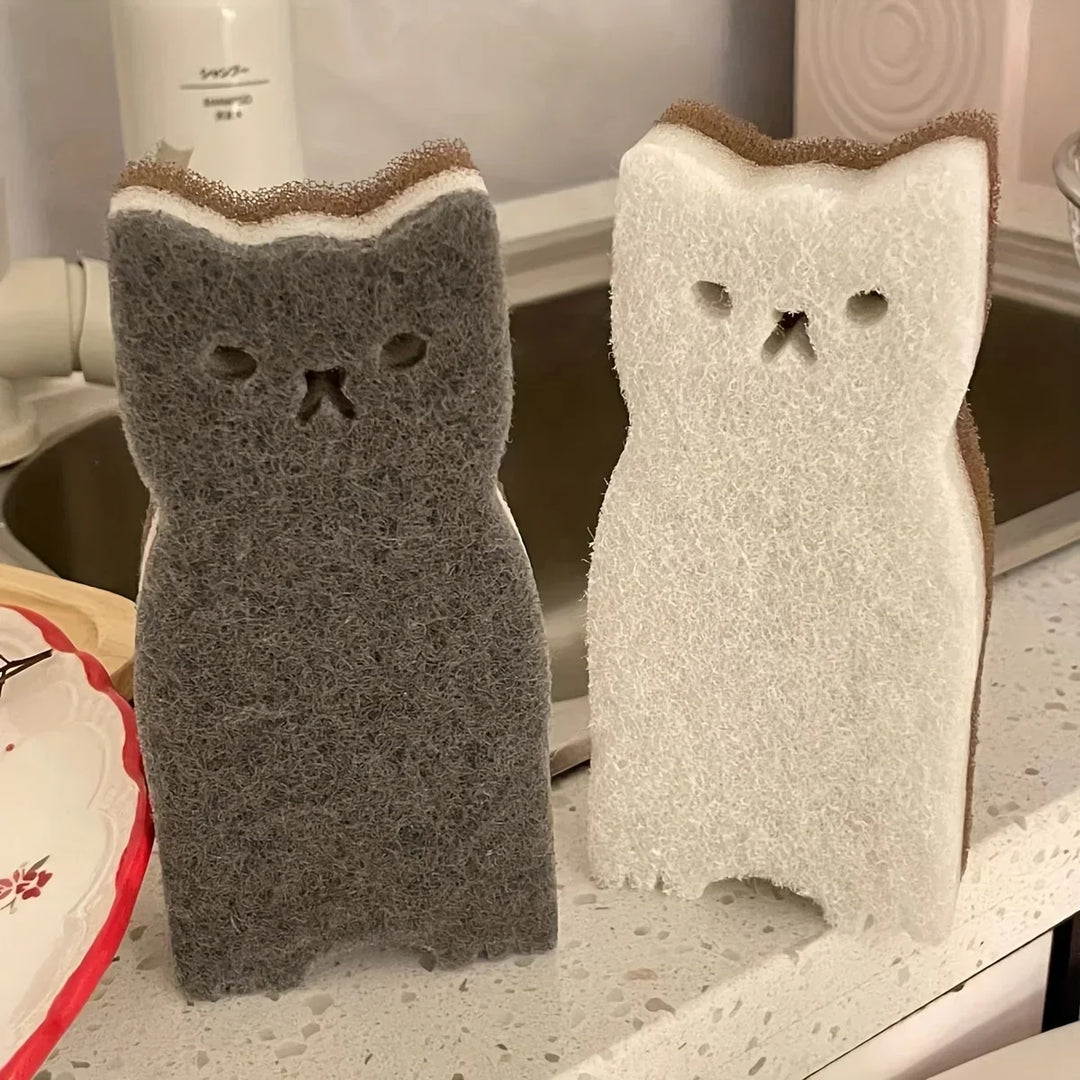 Skanto | Mini Katt Multi-formål Rengjøringssvamp