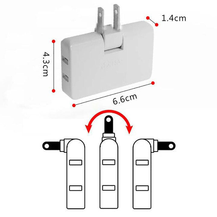 Skanto | Foldbar Tri-Plug Anywhere Ladeadapter