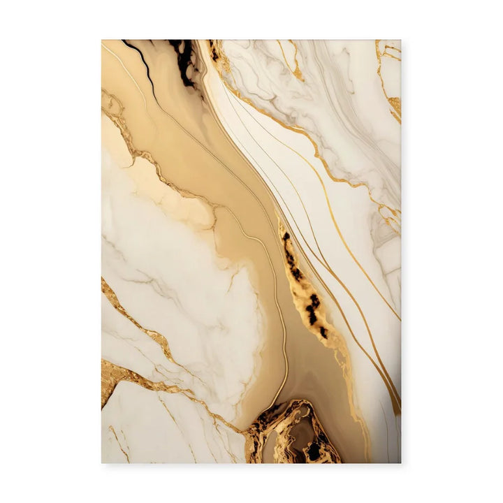 Moderne Abstrakt Svart Beige Gull Flytende Marmor Print Veggkunst Fine Art L canvas Utskrifter Bilder For Stue Soverom Kunst Dekor | Skanto