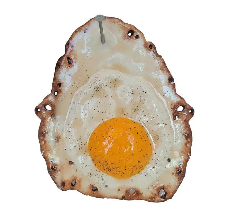 Crispy Fried Egg Veggskulptur | Skanto