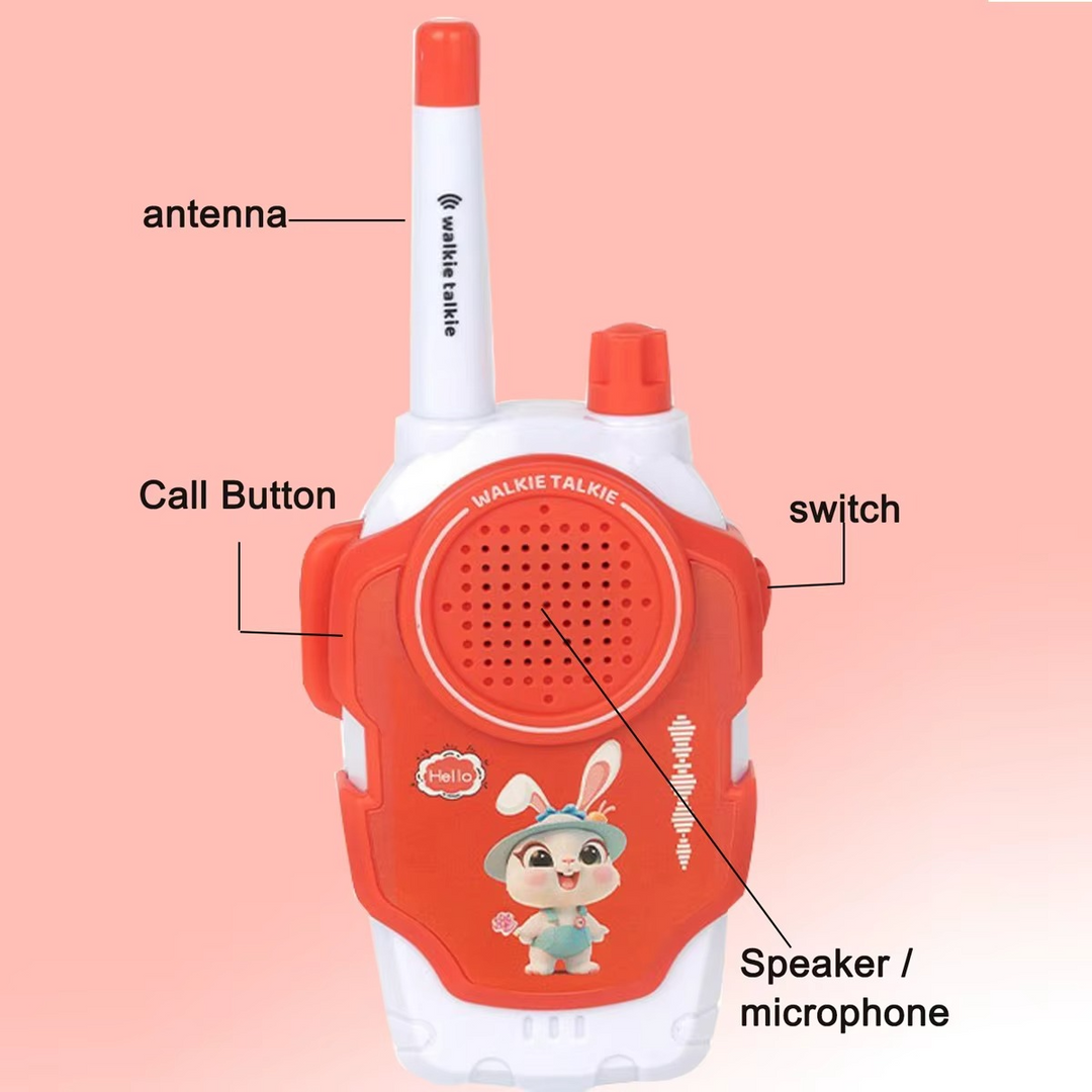 Skanto | 2 stk Barne Walkie-Talkies, 1600–1600ft To-veis Radioer, Mini Utendørs Eventyr Leke Sett