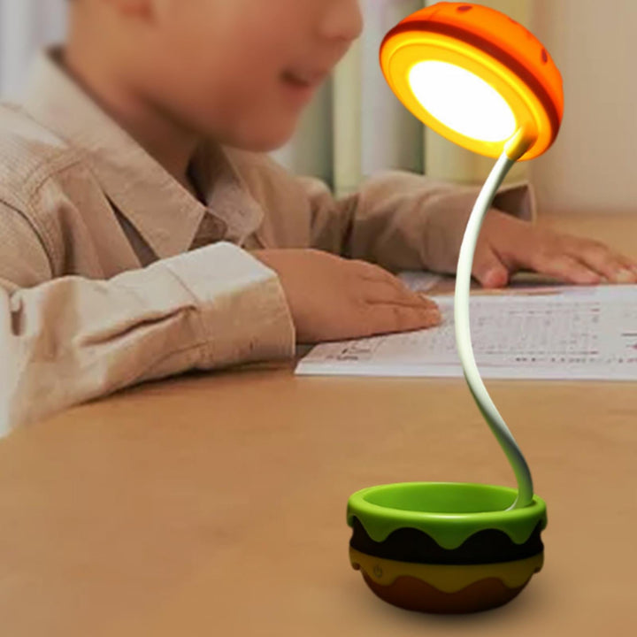 Foldbar Trådløs Unik Hamburger Bordlampe | Skanto