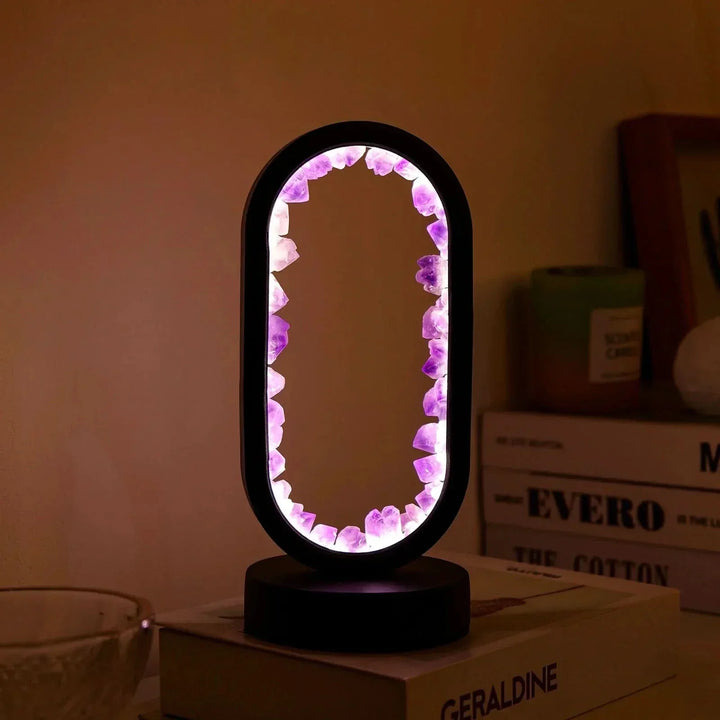 Natürliche Amethyst-Kristalllampe zur Entspannung