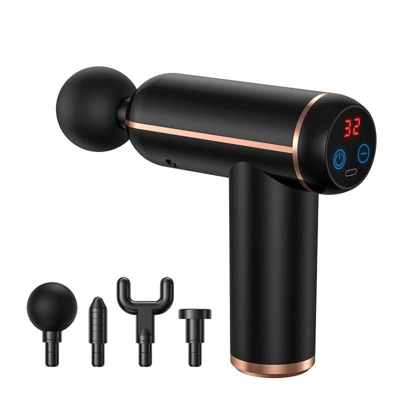 Skanto | Bærbar massasjevibrator med 4 vedlegg for effektiv muskelregenerering