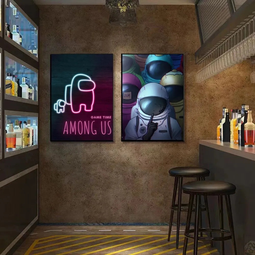 Skanto Among Us Plakat Veggkunst Hjemmeinnredning Rominnredning Digital Maleri Stue Restaurant Kjøkken Kunst