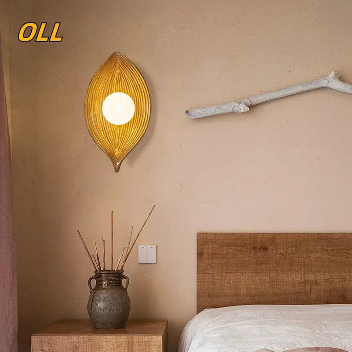 Skanto | Vegglampe LED blad gull Elegant