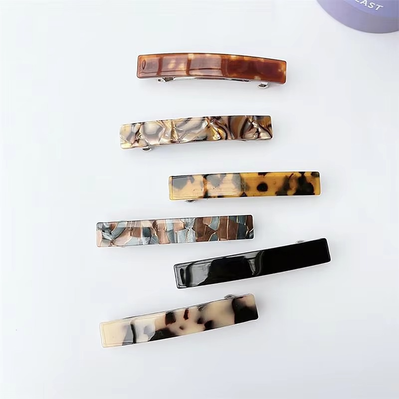 Skanto | Vintage-Inspirert Leopardmønster Acetat Hårklemmer