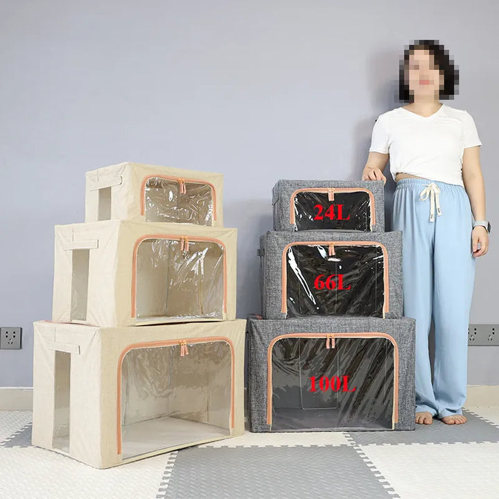 FoldaSkantoe plassbesparende stor organizer-boks