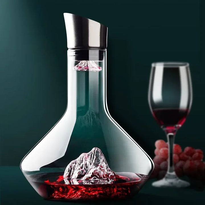 Skanto | Vinkaraffel av Krystallglass med Moderne Design