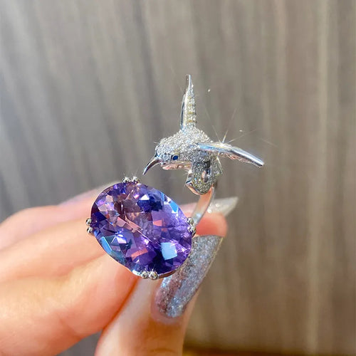 Skanto | Majestetisk Kolibri Edelsten Ring