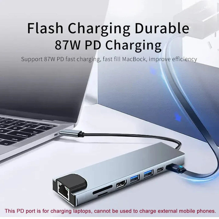 Skanto | Type C - USB Dockingstasjon Hub