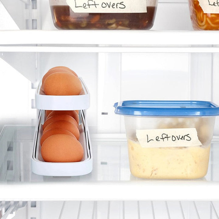 Skanto | Automatisk Egg Rullende Holder Organizer Stativ