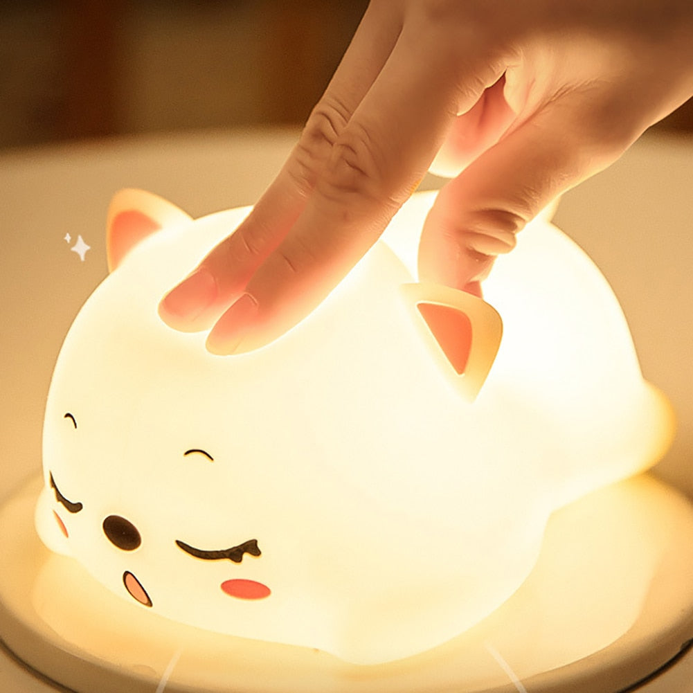Mini Cat LED Touch Sensor Nattlampe | Skanto