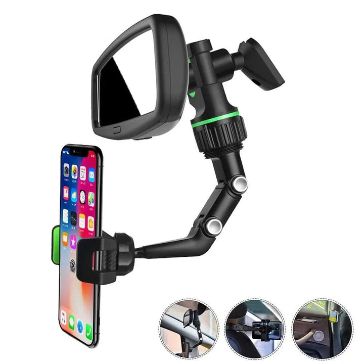 Skanto | 360° Biltelefonholder Feste til Speilet