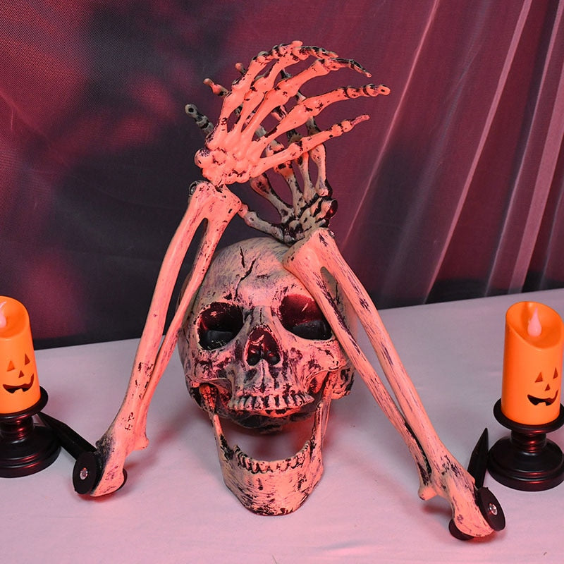 Skanto | Realistisk Zombie Skjelett Hage Halloween Dekor