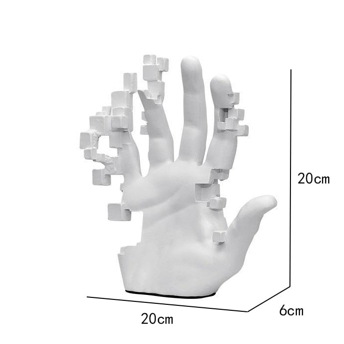 Moderne Kunstneriske Berøringer Hånd Statue Dekor | Skanto