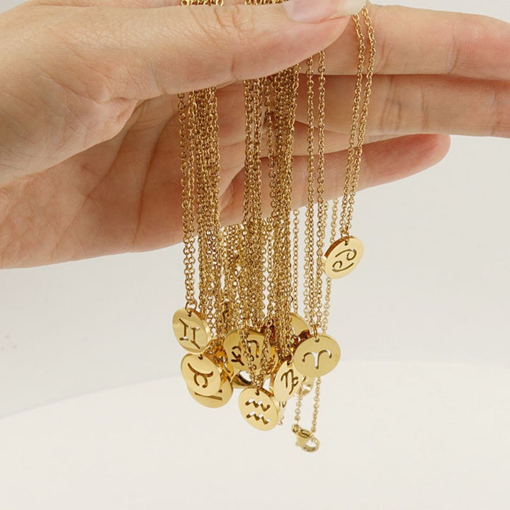 Zodiac Necklace | Bærekraftig rustfritt stål, forblir strålende! Skanto
