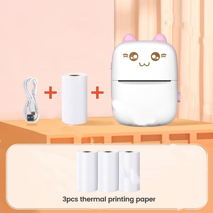 Mini Cat Termisk Skantouetooth Etikettprinter | Skanto