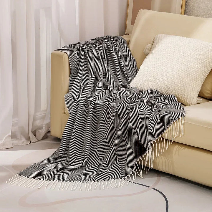 Skanto | Nordic Stripe Kaste Sofa Teppe