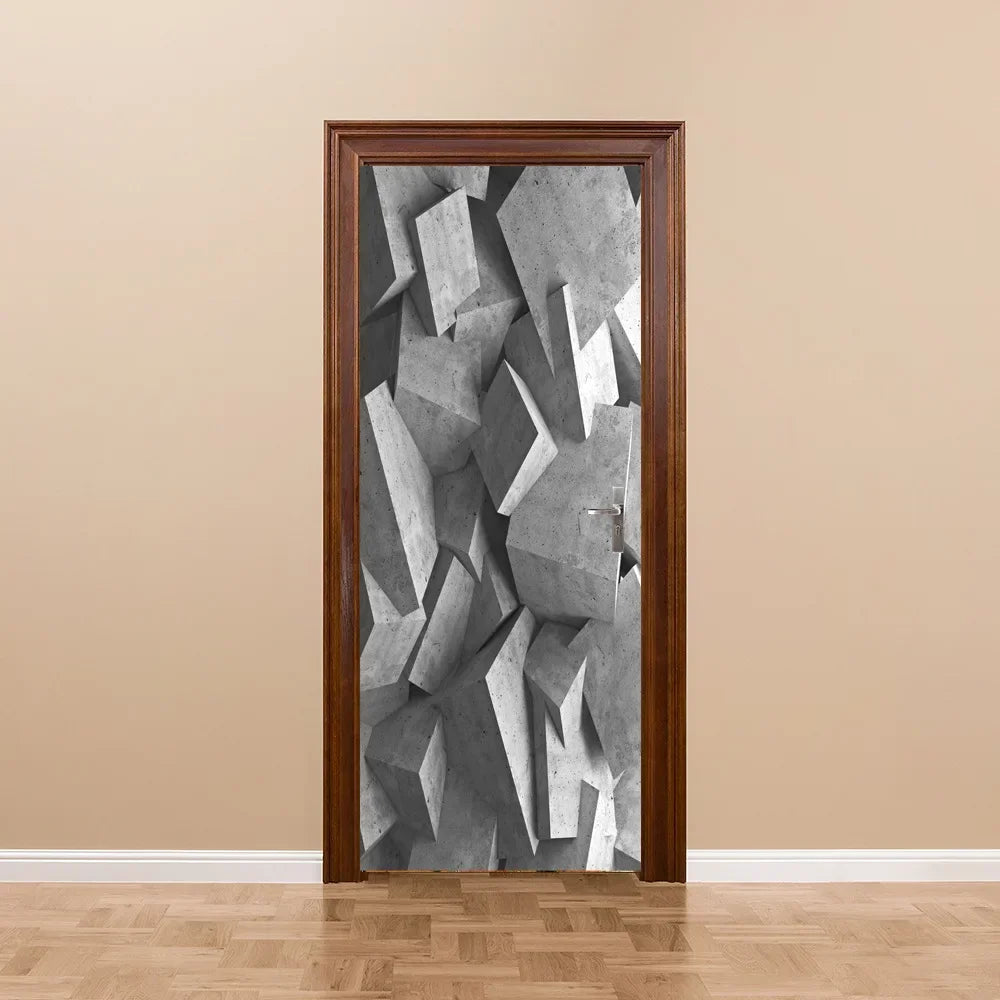 Moderne Abstrakt Perle Geometrisk Dørklistremerke Mural Avtakbar PVC Vinyl Peel N Stick Veggkunst Mural Klistremerke For Innendørs Dører Kreativ DIY Hjem Deko | Skanto