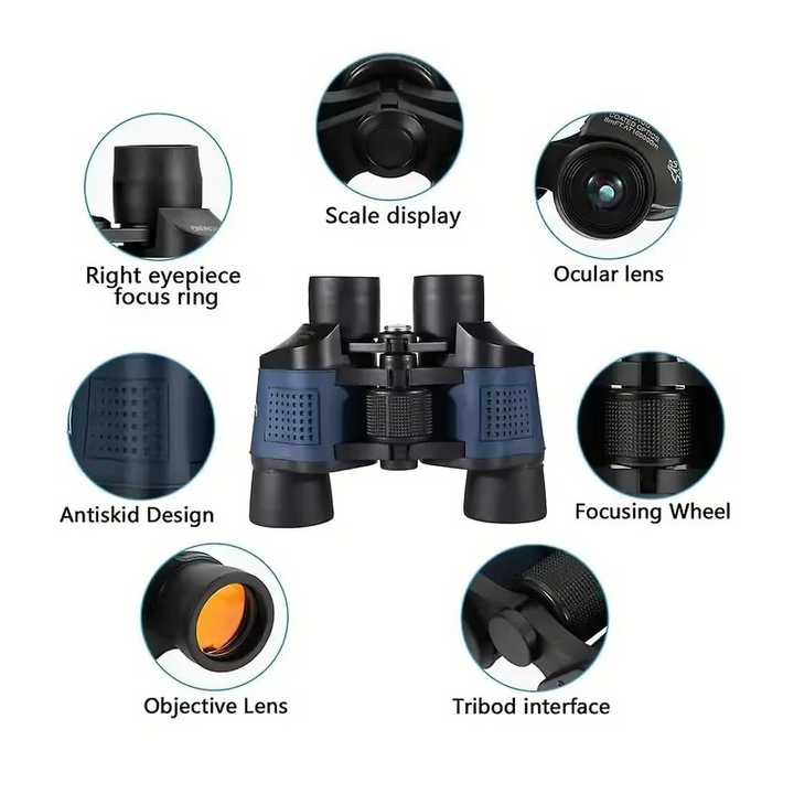 Ultra Vision 60x60 HD Hochleistungsfernglas for Outdoor-Enthusiasten