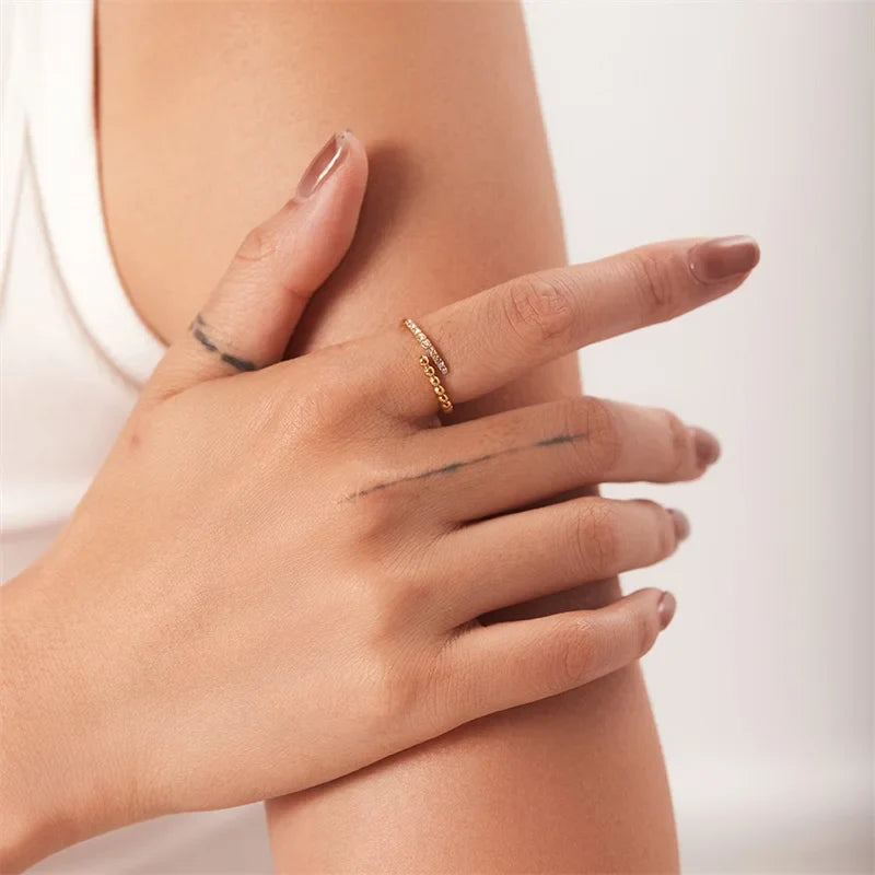 Skanto | 18k Perlebehandlet & Zirkontuppet Ring