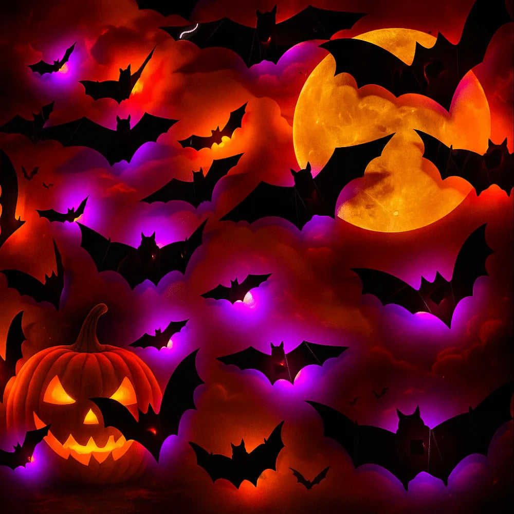 Skanto | Luminous LED Bat Wall Stickers 24PCS