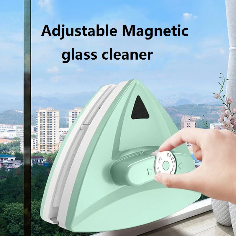 Magnetisk DouSkantoe-sidejusterbar vindusrenser Gadget
