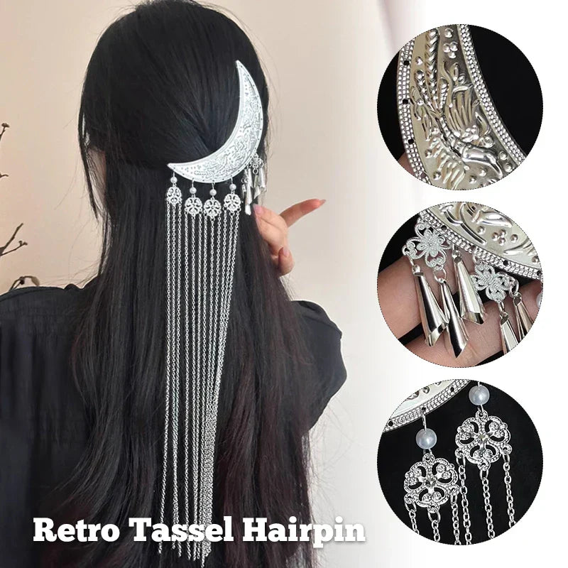 Skanto | Mystical Moon Shape Hårnål